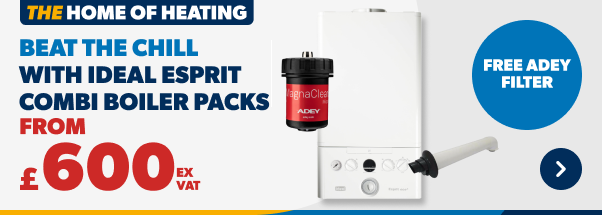 from £600 ex VAT Ideal Esprit Combi Boiler Packs 