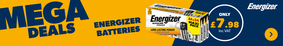 Mega Deals. Energizer Batteries only £7.98 Inc VAT. Shop Now