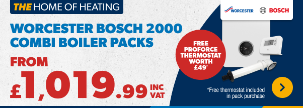 Worcester Bosch 2000 From £1,019.99 inc vat - Free Thermostat Included 