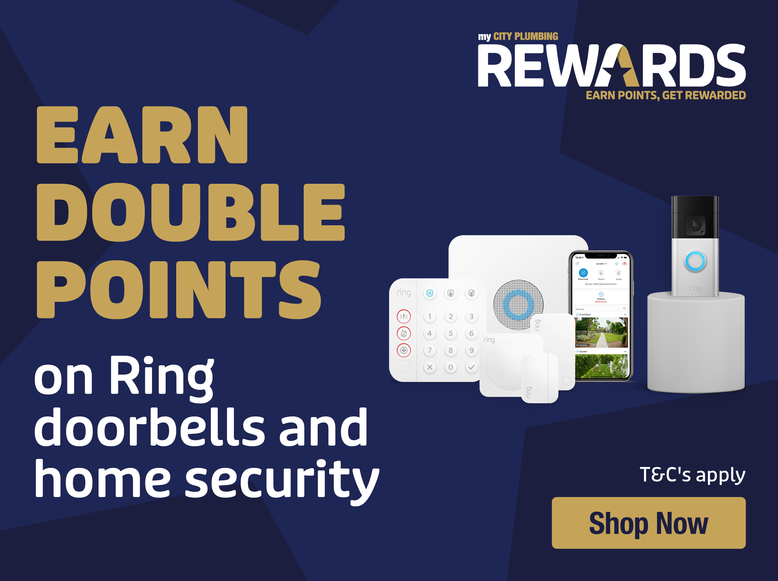  Earn Double Points on Ring Doorbells & Security 