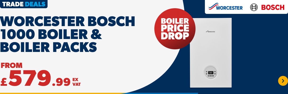 from £579.99 ex vat worcester bosch 1000 boiler packs