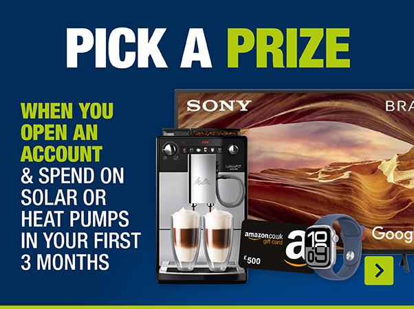 pick a prize - when you open an account and spend in your first 3 months