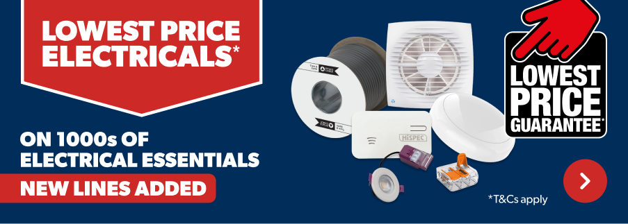 Lowest price electrical essentials* new lines added