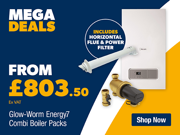 only £803.50 on glow-worm energy7 combi boiler packs