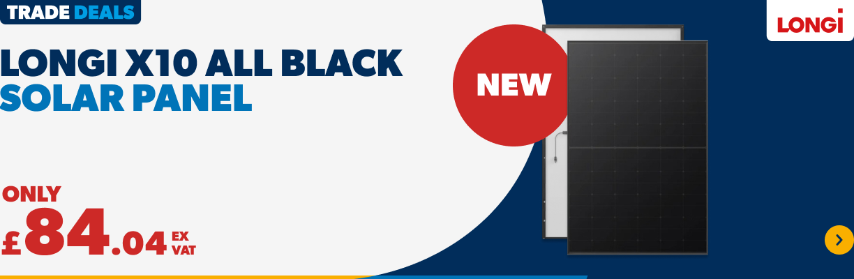 Only £84.04 ex VAT Longi All Black Solar Panel NEW!