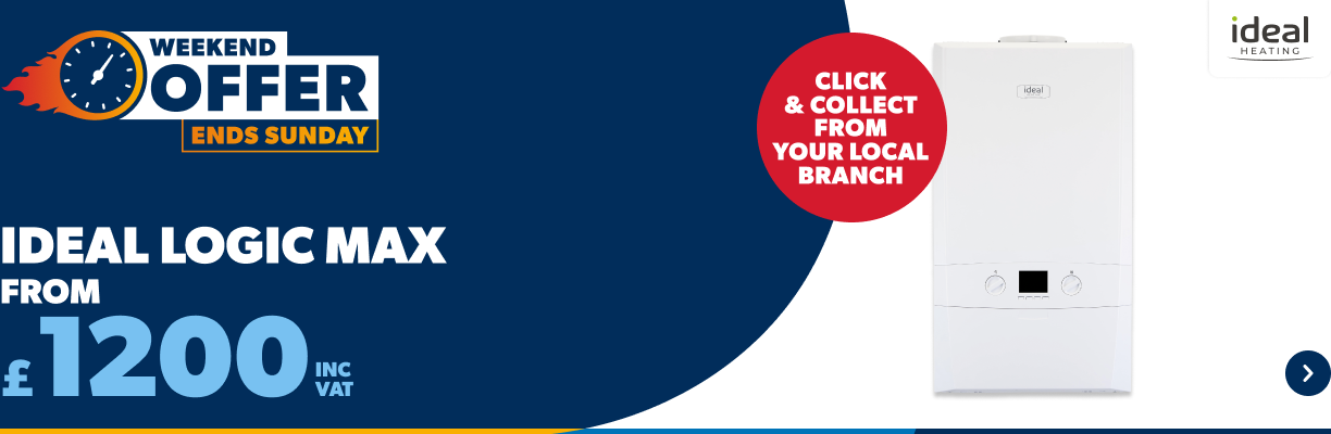 Ideal logic max boiler from £1200 inc vat - shop now
