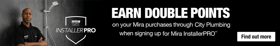 Earn Double Points on your Mira purchases through City Plumbing when singing up for Mira InstallerPRO at City Plumbing