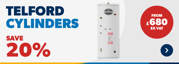 Telford Cylinders save 20% from £680 ex vat