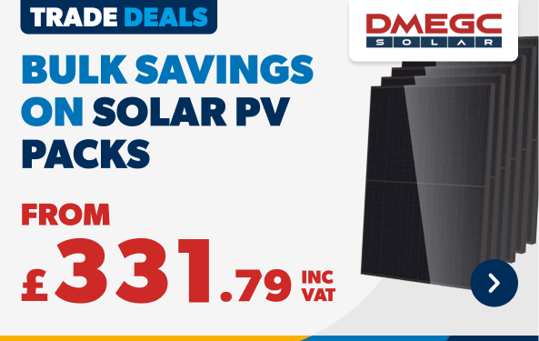 Bulk Savings on Solar PV Packs - From ONLY £331.79 INC VAT