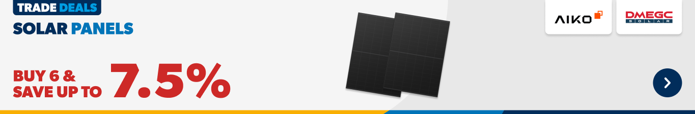 Buy 6 & Save up to 7.5% on Solar Panels 