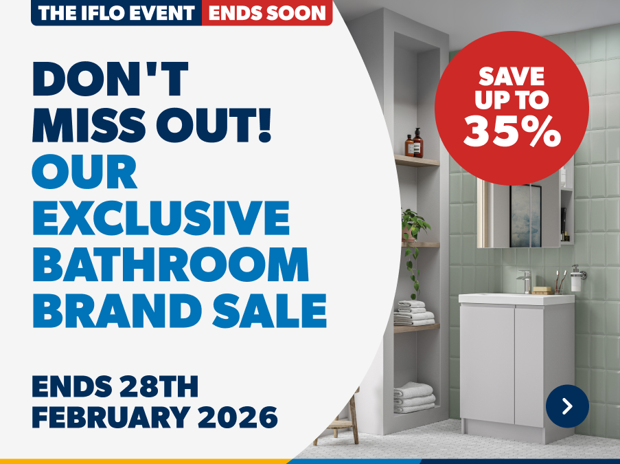 Don't miss out! our exclusive bathroom brand sale ends 28th February 2026. Save up to 35%. Shop Now