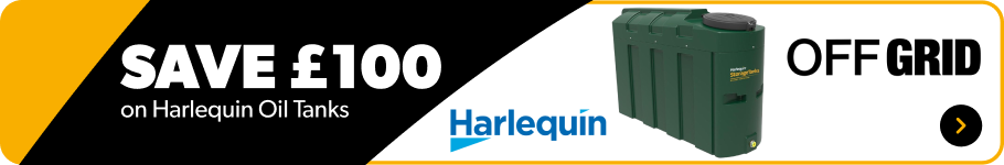 Save £100 on Harlequin Oil Tanks. Shop Now