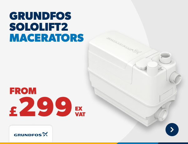Grundfos Sololift2 Macerators From £299 Ex VAT. Shop Now