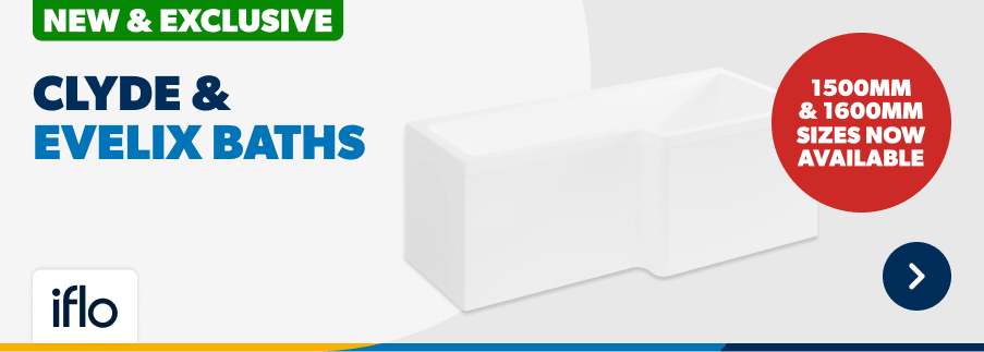 Clyde & Evelix Baths. 1500mm & 1600mm Sizes now available