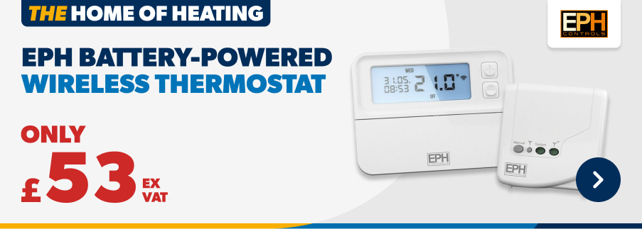 EPH Battery-Powered Thermostat £53 ex VAT