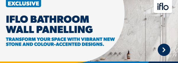 iflo Bathroom Wall Panelling. Transform your space with vibrant new stone and colour-accented designs. Shop Now