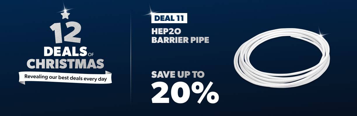 12 deals of christmas Deal 11 Hep2O Barrier Pipe Save up to 20%