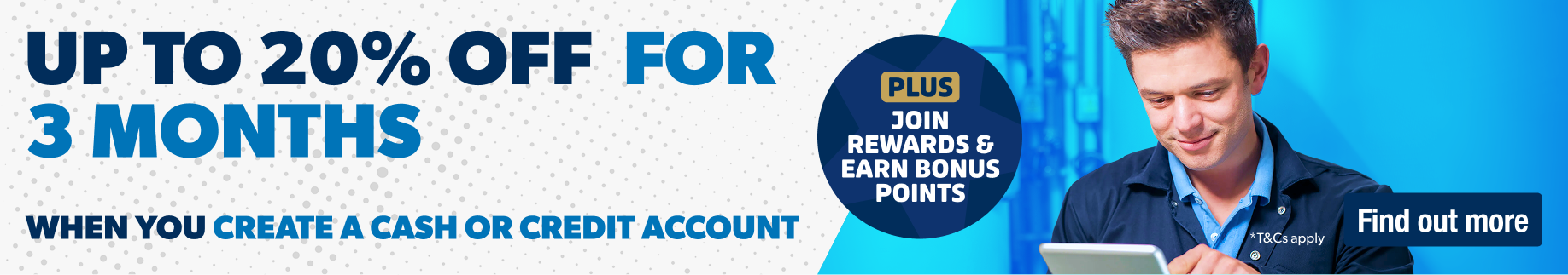 Up to 30% off for 3 months when you create an account