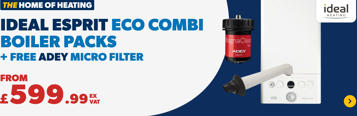Ideal Esprit Eco Combi Boiler Packs + Free Adey Micro Filter From £599.99 ex vat