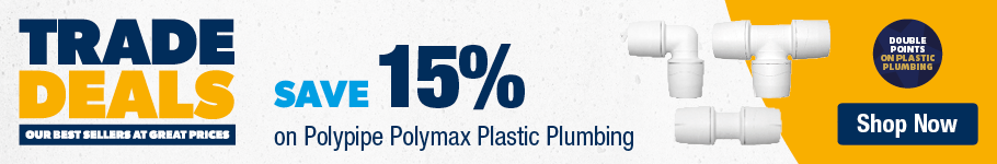 Save 15% on Polypipe plastic plumbing at city plumbing