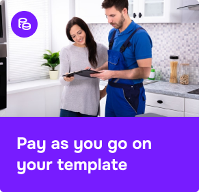 Pay as you go on your template