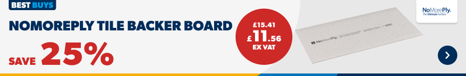 NoMorePly Tile Backer Board. Save 25%. Shop Now