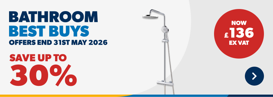 Bathroom Best Buys. Offers end 31st May 2026. Save up to 30%. Shop Now