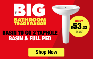 Iflo basin to go 2 taphole basin and full ped - Only £53.32 