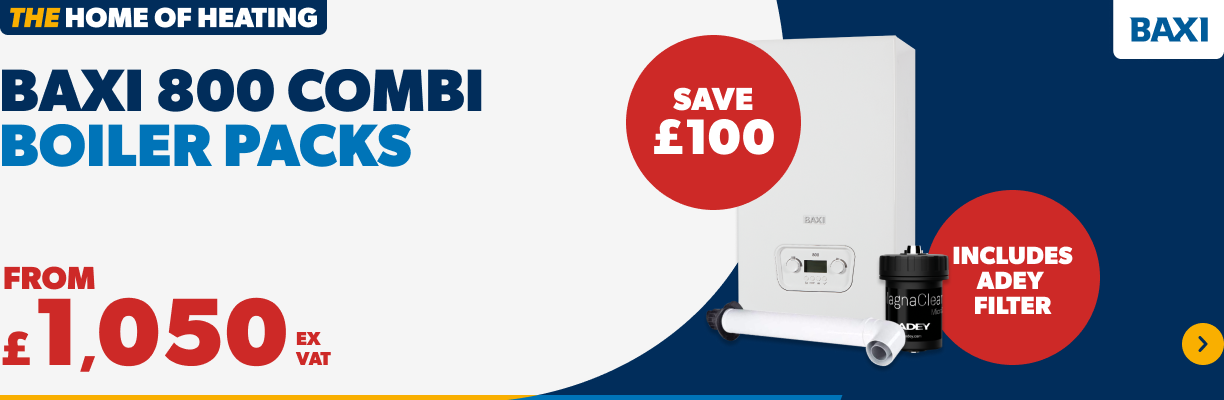 from £1050 ex VAT on Baxi 800 Boilers 