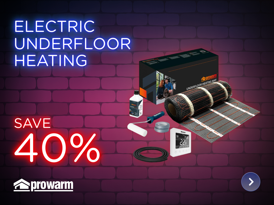 save 40% on electric underfloor heating