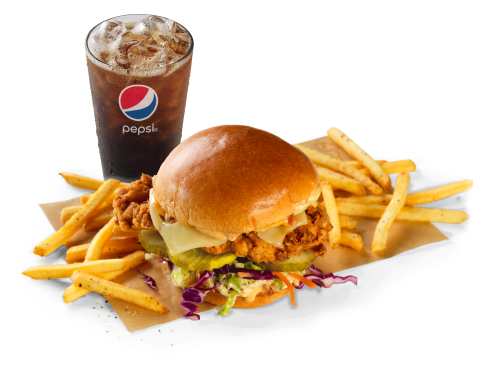 Lunch Combos Southern Fried Chicken Sandwich NEW