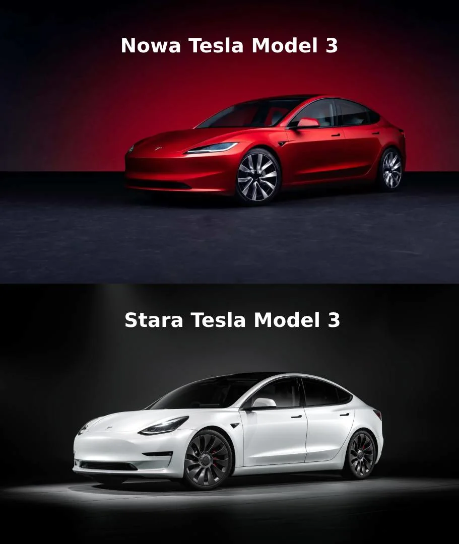 Tesla Model 3 new vs old one