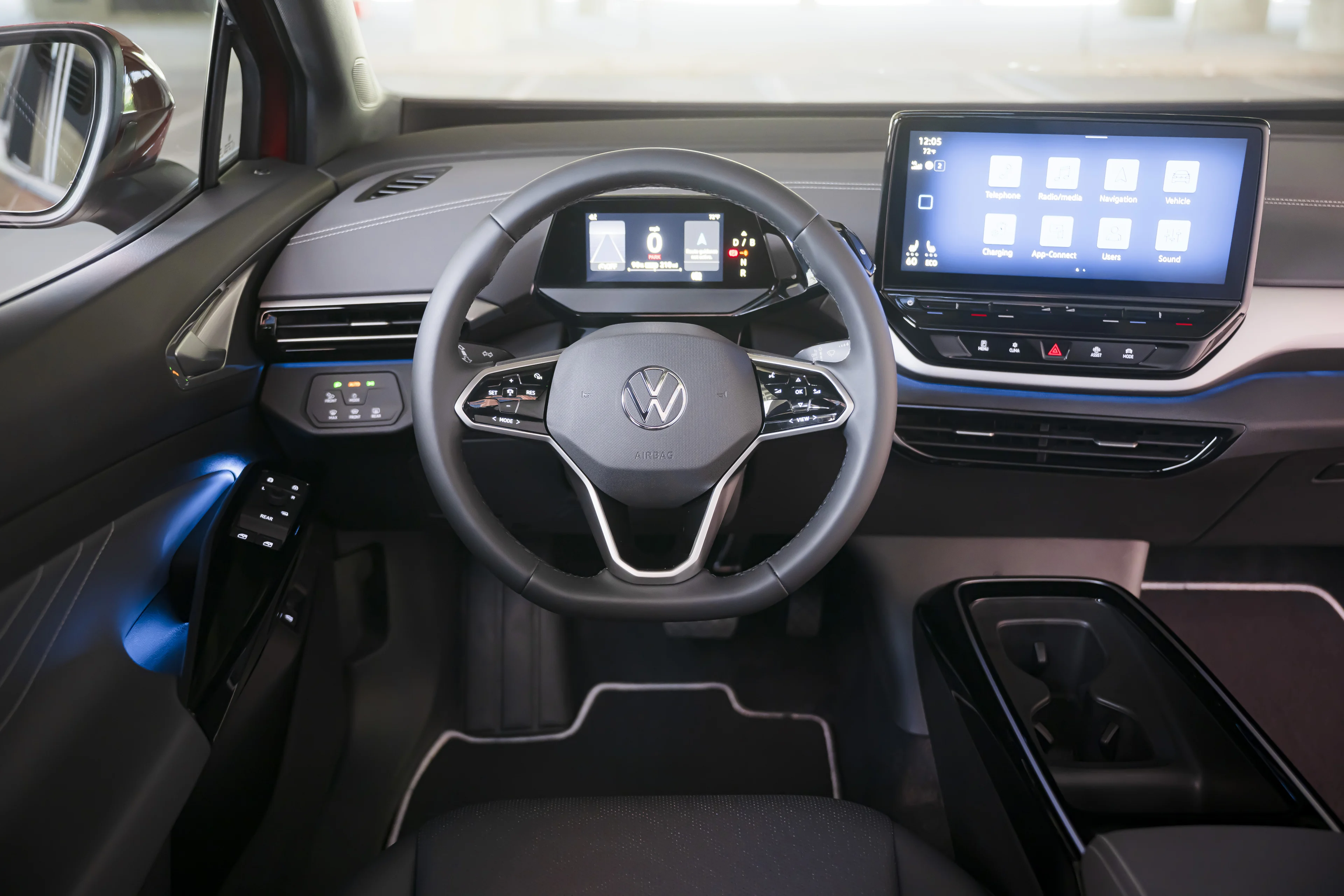 Volkswagen ID.4 kierowca i wyświetlacz