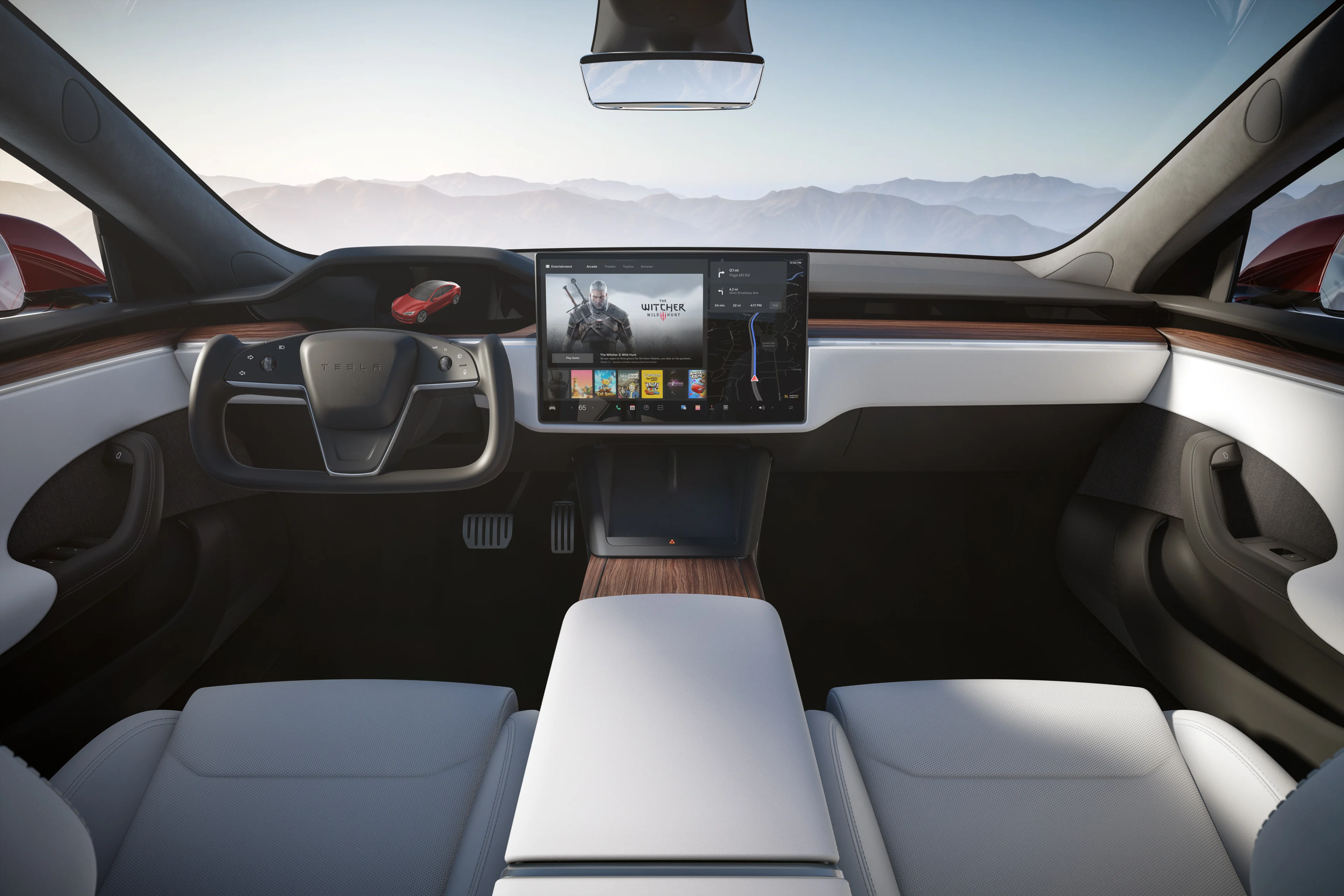 Tesla Model S 2023 screen