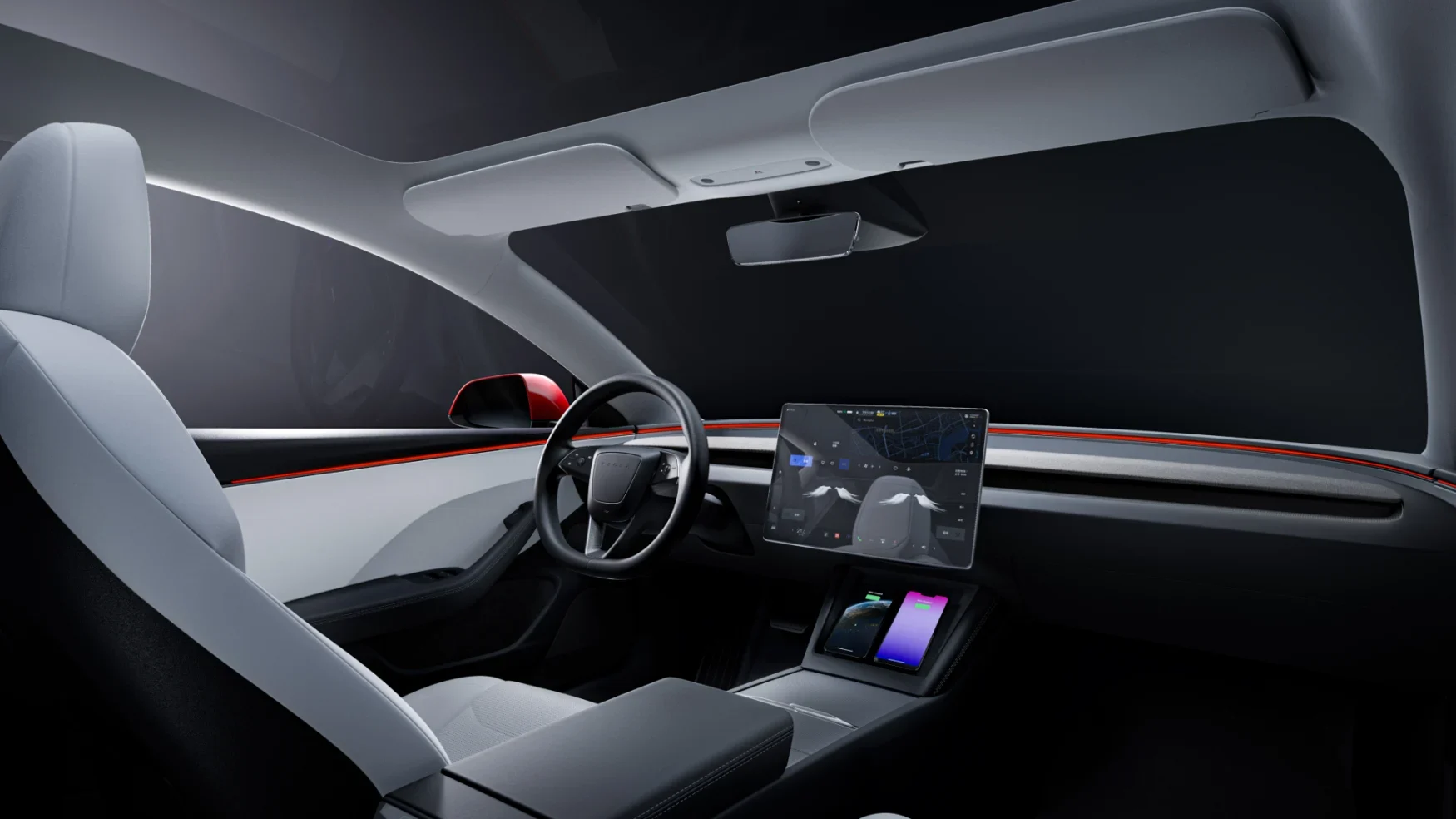 New Tesla Model 3 interior
