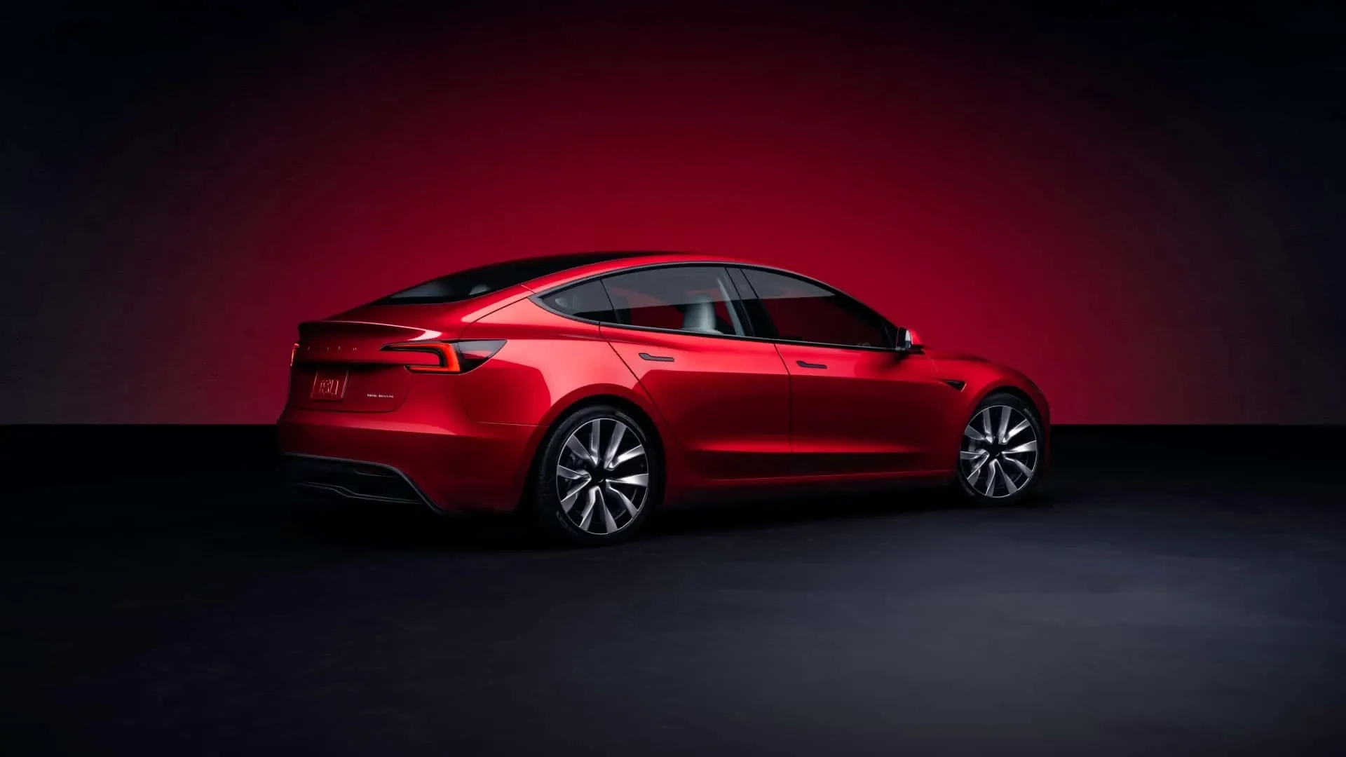 New Tesla Model 3 back