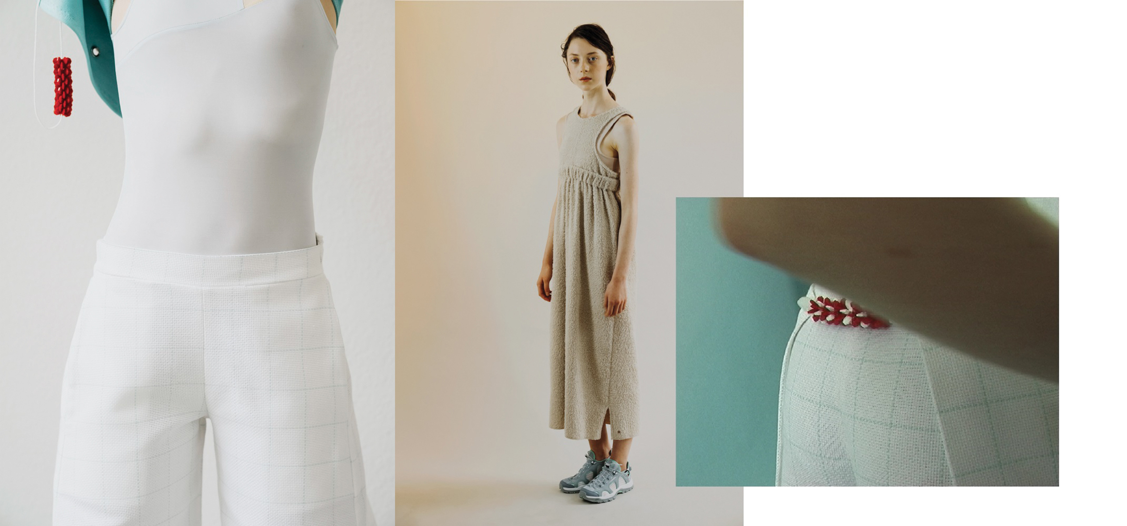 maxi trousers terrycloth dress