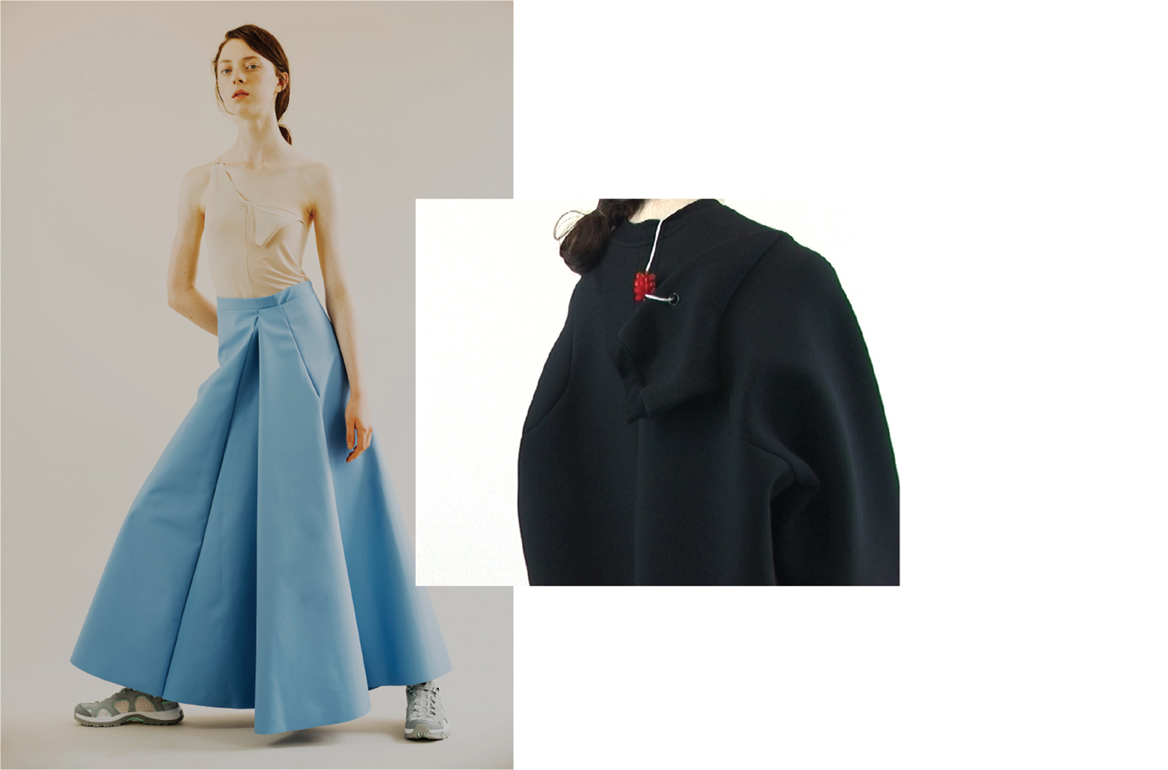 maxi blue skirt sweater