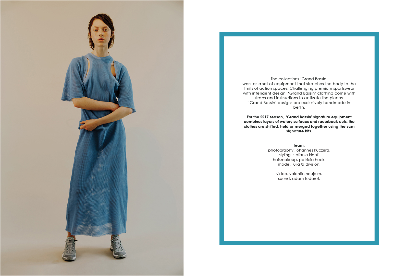 mesh blue dress text