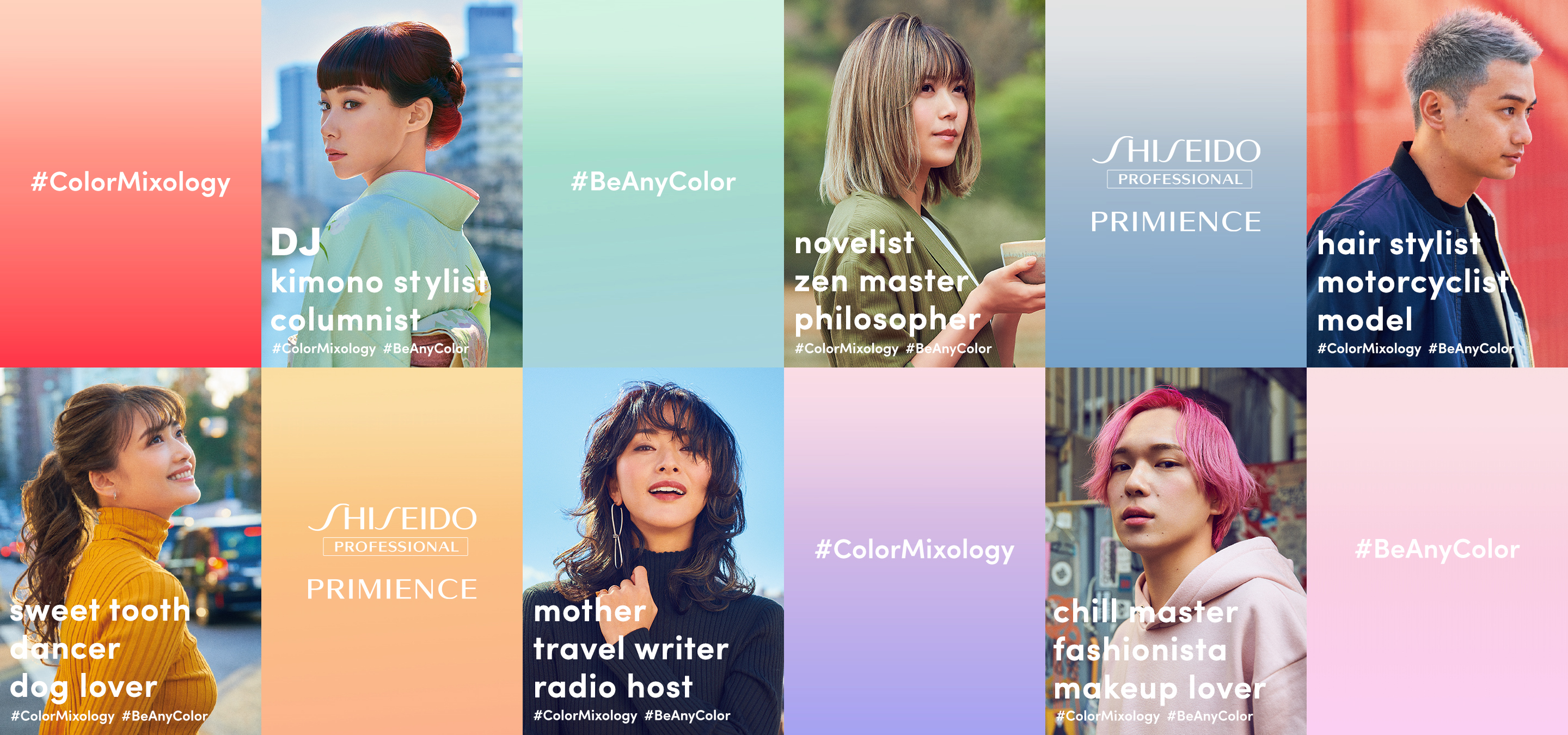 Shiseido Professional Hair Colour Chart
