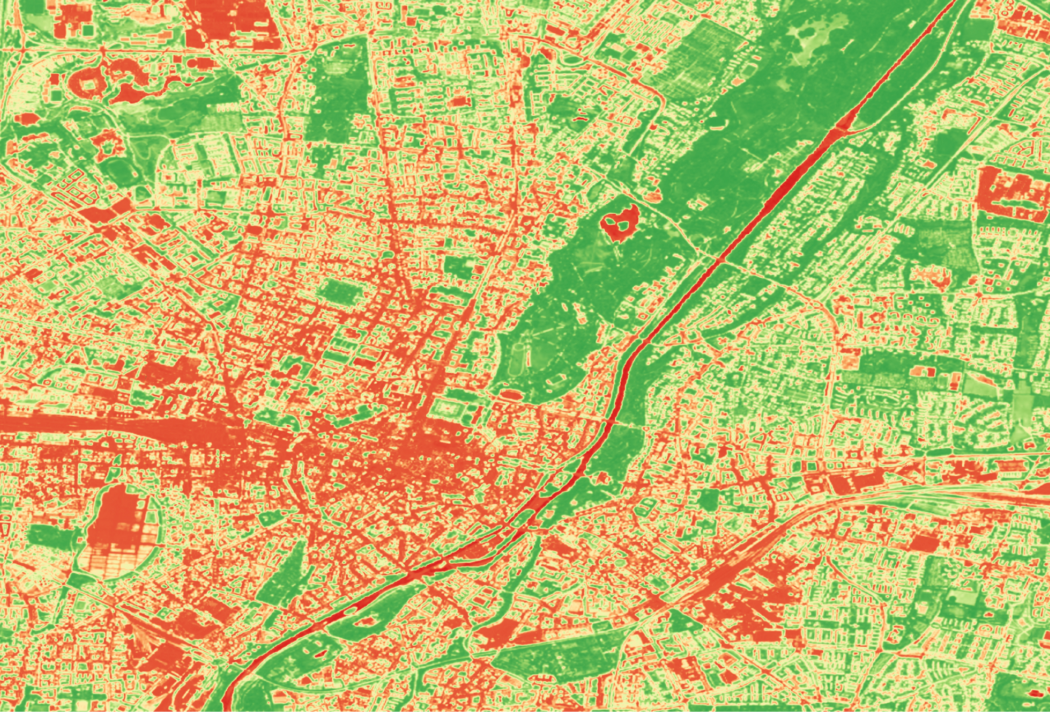 NDVI color map Munich