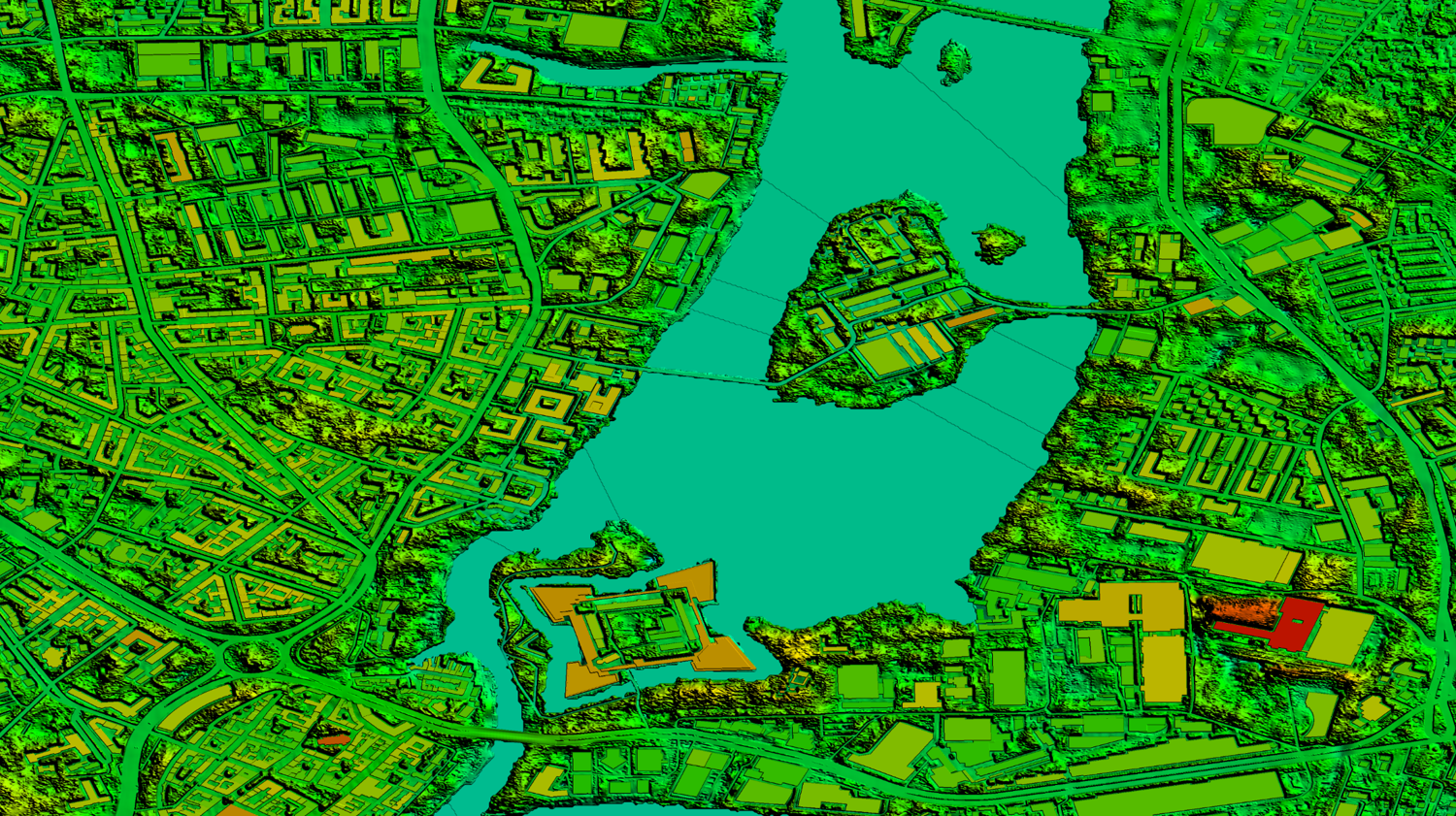 digital terrain model in flood monitoring