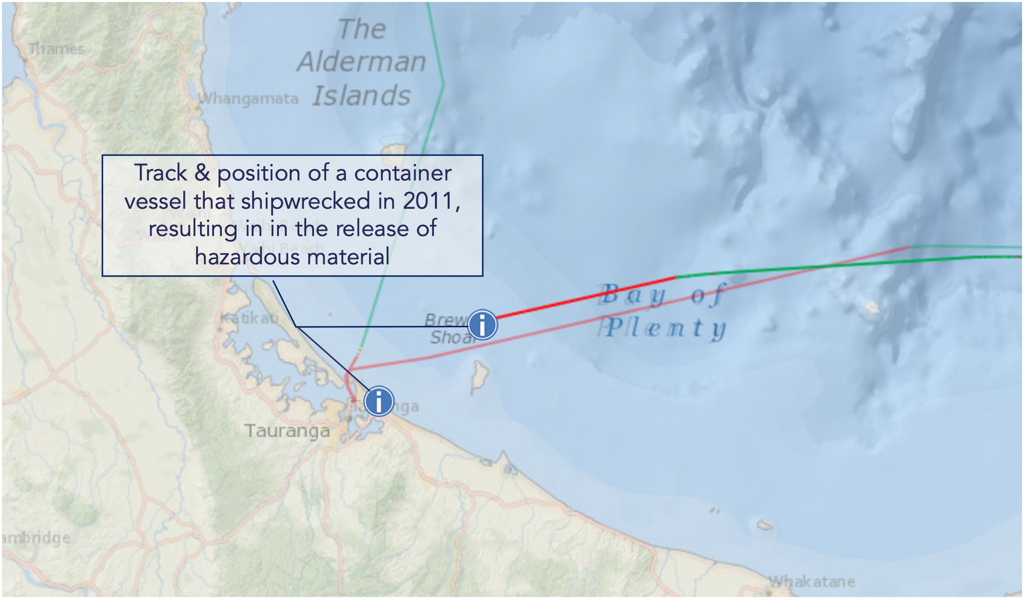 exactEarth shipwreck NZ use case