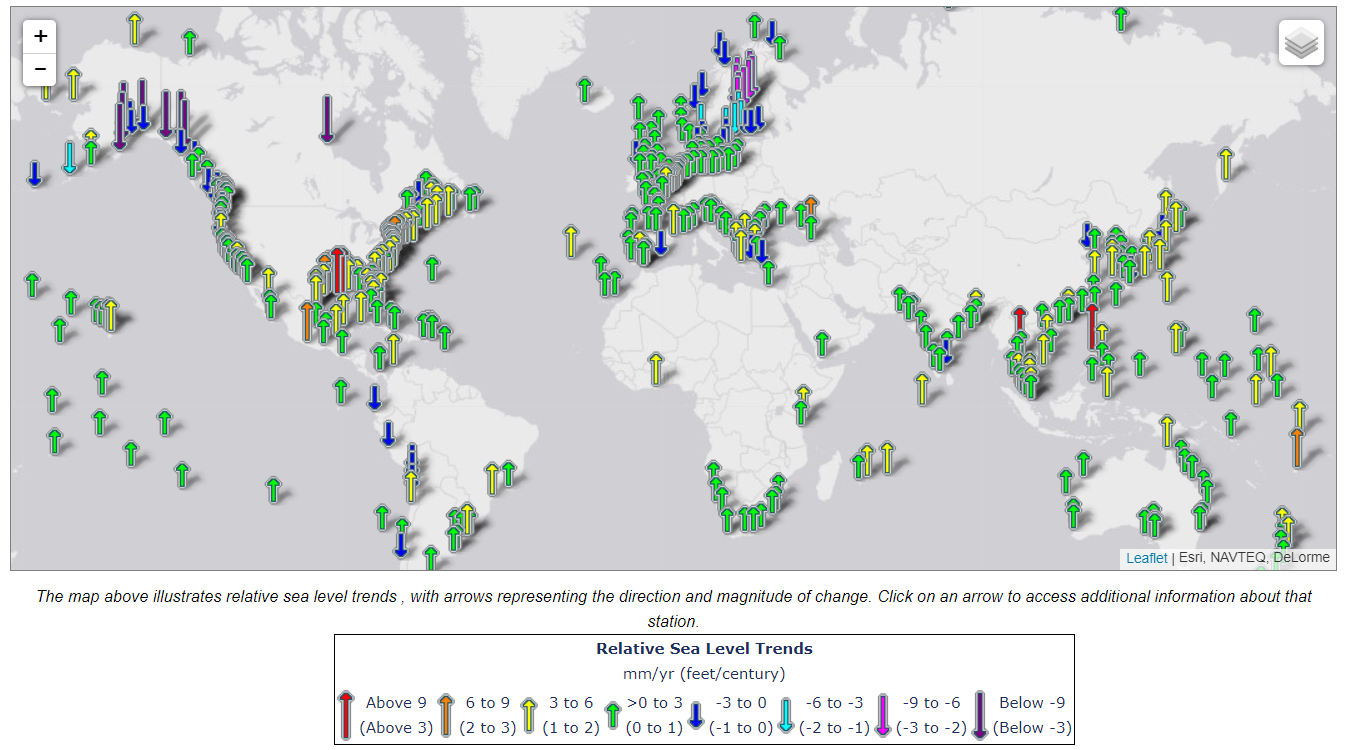 Relative sea-level trends