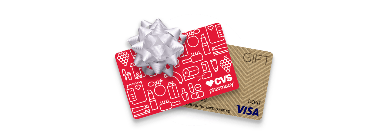 CVS Pharmacy and Visa gift cards