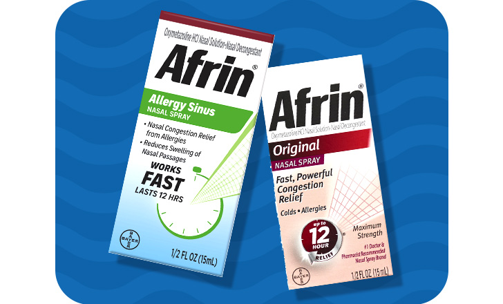 Afrin Allergy Sinus and Original nasal spray