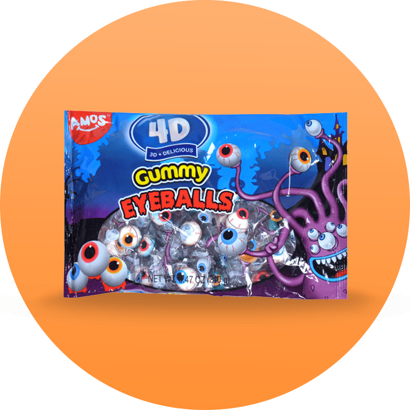 Amos 4D gummy eyeballs