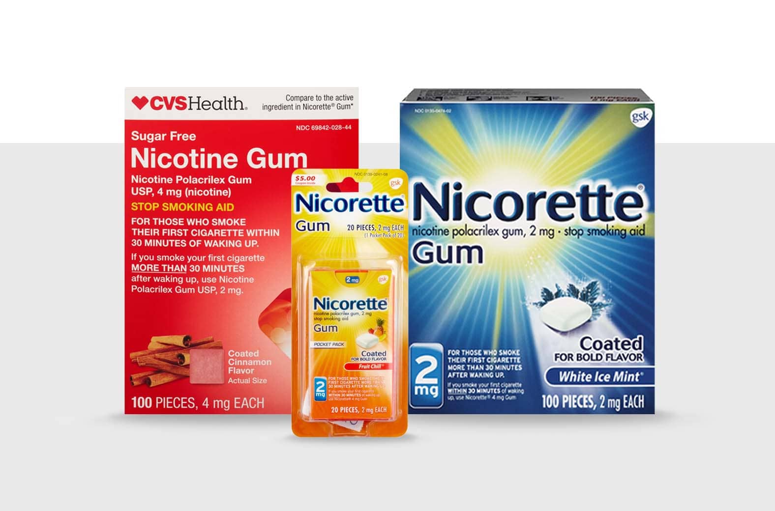 Nicotine gum products