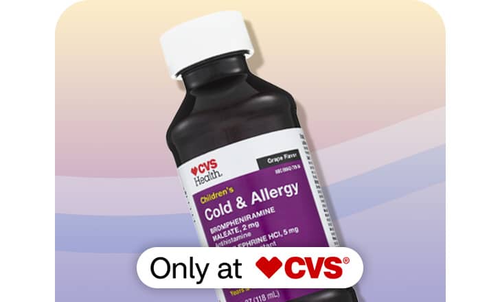 CVS Health Children's Cold and Allergy remedy, only at CVS.