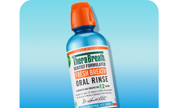 TheraBreath Oral Rinse.